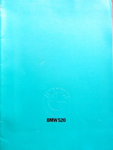 BMW 520 Modelprogram 1972 Carbrochure (6345)